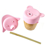 Citron 2 Lids & Straw Bamboo Cup