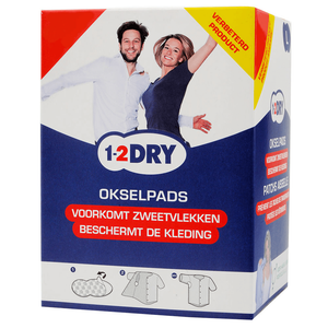 1-2Dry Large Underarm Pads - White