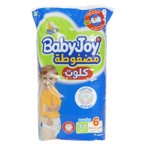 BabyJoy Compressed Diamond Size 6 XXL Pant Diapers - (16-23 kg)