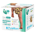 PureBorn Size 4 Organic Bamboo Culotte Diapers - (9- 15kg)
