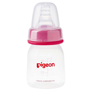 Pigeon Plastic Feeding Bottle With Transparent Cap