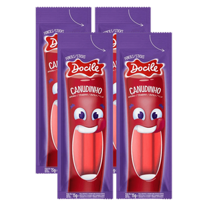 Docile Canudinho Strawberry Candy Sticks