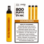 JDI Romio Xl 2 mg Cinnamon Disposable Vape