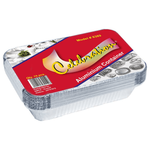 Celebration Medium Rectangular Lid Aluminium Container