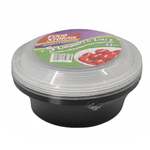 Food Storage Black Lid Microwaveable Container
