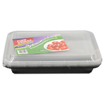 Food Storage Black Lid Microwaveable Container