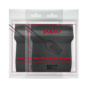Papco Black Plastic Forks