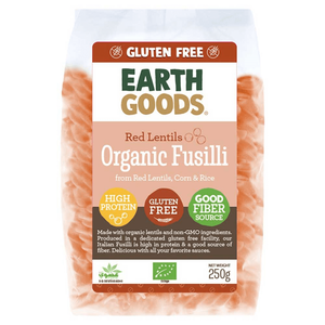 Earth Goods Organic Red Lentil Fusilli Pasta