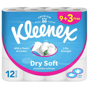 مناديل للحمام دراي سوفت من كلينكس