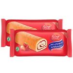 Fuchsia Strawberry Swiss Roll