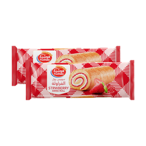 Fuchsia Strawberry Swiss Roll