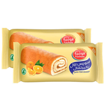 Fuchsia Orange Swiss Roll