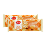 Fuchsia Orange Swiss Roll