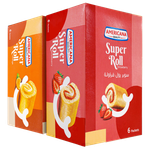 سوبر رول بنكهة الفراولة والبرتقال من امريكانا