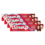 Closeup Red Hot Gel Toothpaste