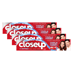 Closeup Red Hot Gel Toothpaste