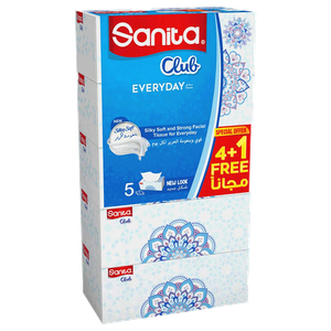 Sanita Club Silky 2 Ply Soft Facial Tissue