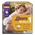 Libero Size 1 Newborn Diapers - (2-5 kg)