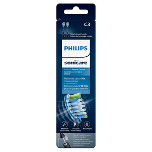 Philips Sonicare C3 Premium Plaque Defense Replacement Brush Head - Black