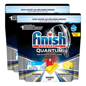 Finish Powerball Quantum Ultimate Dishwasher Detergent Capsules