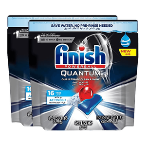 Finish Powerball Quantum Ultimate Dishwasher Detergent Capsules