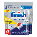 Finish Powerball Quantum Lemon Sparkle All In 1 Dishwasher Detergent Capsules