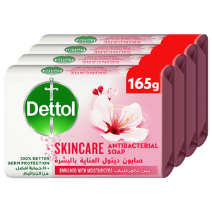 صابون مضاد للبكتيريا للعناية بالبشرة برائحة الورد وزهور الساكورا من ديتول
