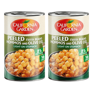 California Garden Peeled Fava Beans With Hommos & Olive Oil