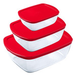 Pyrex Rectangular Roaster Set - Red