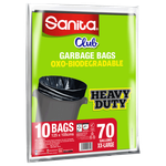 Sanita Club Biodegradable Garbage Bags - 70 Gallon