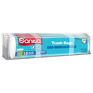 Sanita Club Biodegradable Garbage Bags - 30 Gallon