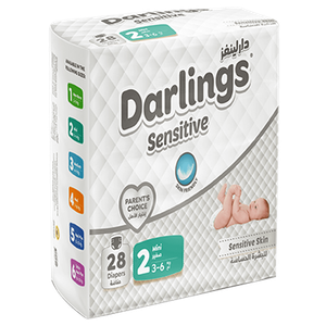 Darlings Sensitive Skin Size 2 Mini Diapers - (3-6 kg)