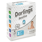 Darlings Sensitive Skin Size 3 Medium Diapers - (4-9 kg)