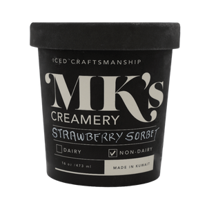 Mk's Creamery Strawberry Sorbet Non-Dairy Ice Cream