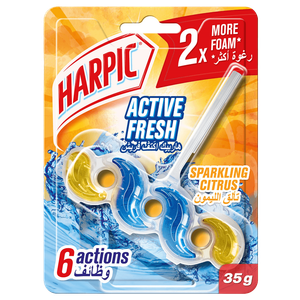 Harpic Active Fresh Sparkling Citrus Toilet Block