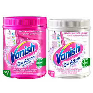 مسحوق أوكسي أكشن لإزالة بقع الأقمشة من فانيش