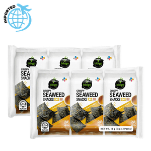 مقرمشات الأعشاب البحرية بالسمسم من سي جي