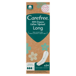 Carefree Long Organic Cotton Pantyliners