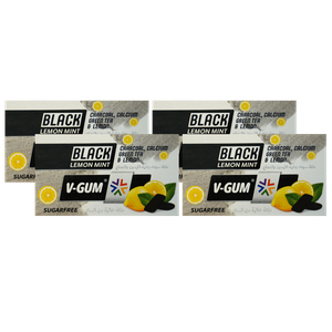 علكة سوداء بنكهة الليمون والنعناع من في-جمز