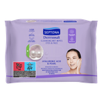 Septona Dermasoft Hyaluronic Acid & Pearl Cleansing Wet Wipes