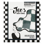 Done By Joe's Hair Towel Ultra Absorbent Microfiber - Black & White