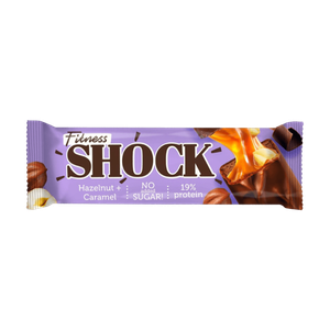Fitness Shock No Sugar Hazelnut & Caramel Protein Bar