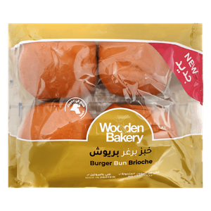 Wooden Bakery Brioche Burger Bun