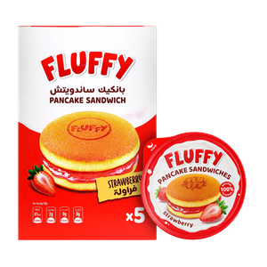 Fluffy Strawberry Pancake Sandwich