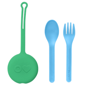 Omielife Fork & Spoon Holder - Mint Green
