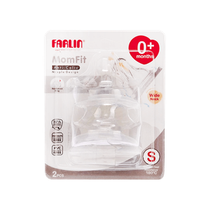 حلمات رضاعة بعنق عريضة صغيرة الحجم للأطفال من فارلين