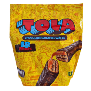 شوكولاتة صغيرة مقرمشة مغطاة بالكراميل والحليب من تولا