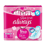 Always Skin Love Maxi Thick Large Pads With Wings