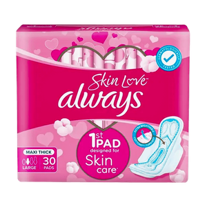 Always Skin Love Maxi Thick Large Pads With Wings