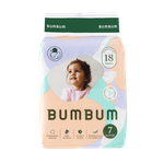 BumBum Size 7 Organic Bamboo Diapers - (19-30 kg)
